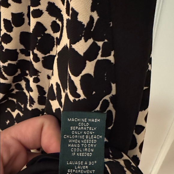 Ralph Lauren Black and Tan Midi Dress - Picture 7 of 8